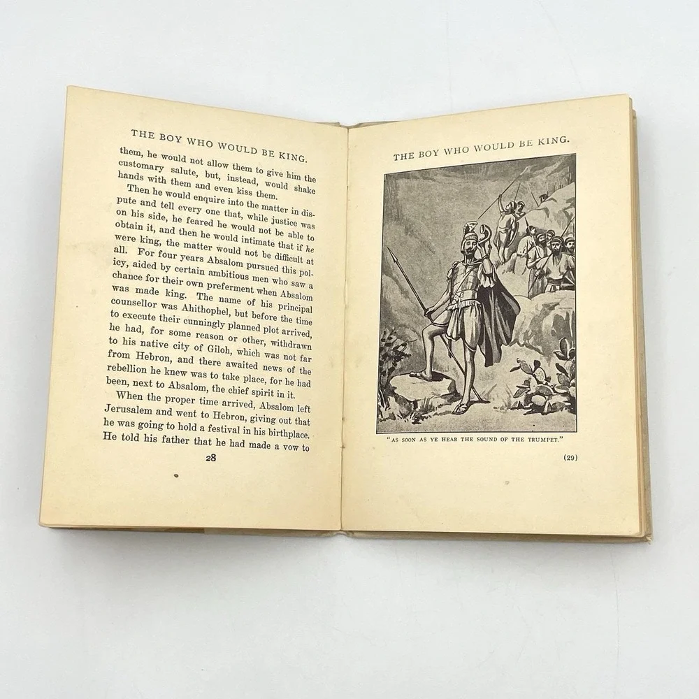 Antique 1905 Altemus Children of Bible Series The Boy Who Would Be King‎ Absalom